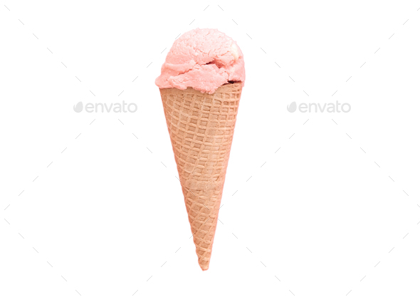 2024 Ice Cream Cone Isolated On A Transparent Background Stock Photo   2024 JPEG 